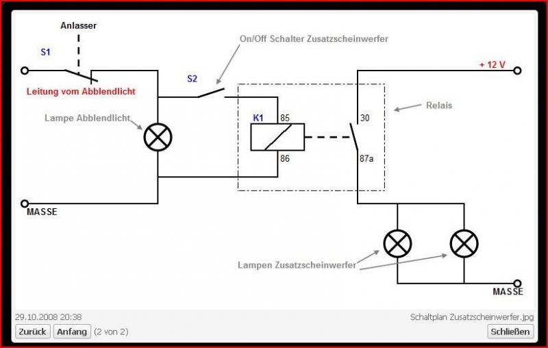 94784d1367062059 anschluss von zusatzleuchten relais schaltung zusatzscheinwerfer