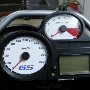 Weie Tachoscheiben R1200GS