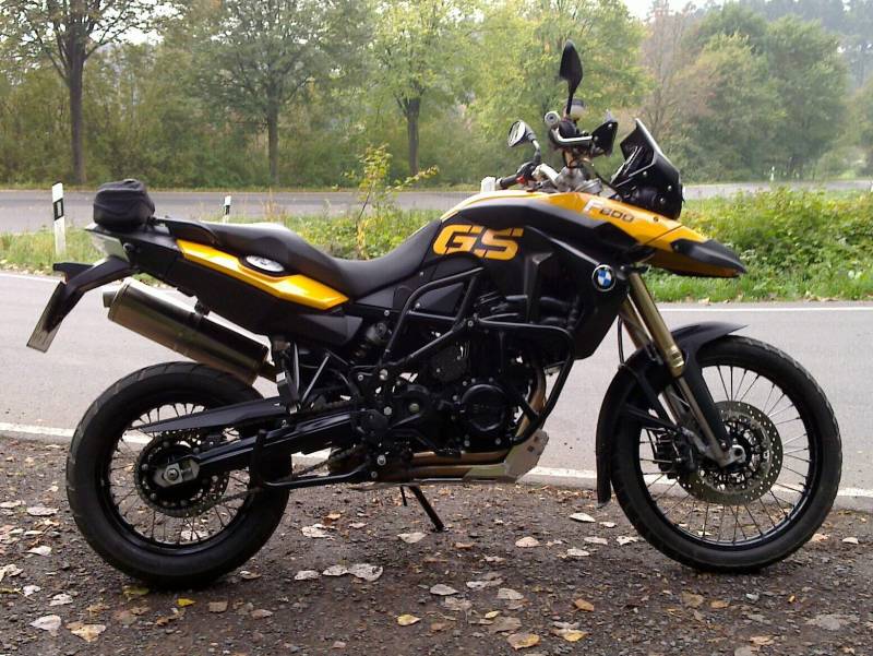 F800GS mit Flowjet und diversen anderen Anbauten