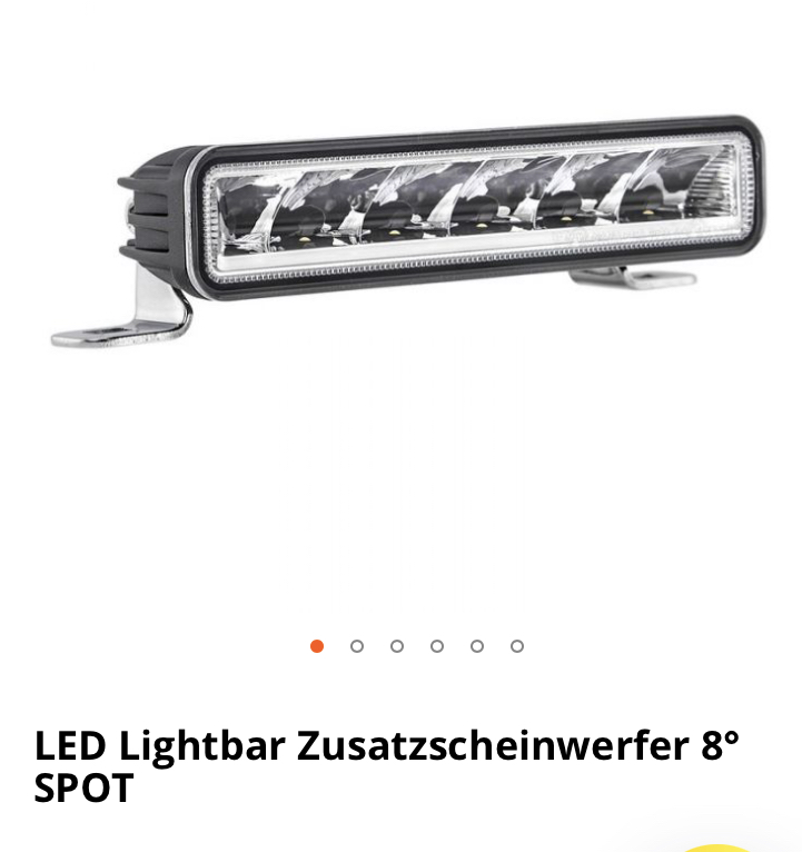 LED Lightbar Zusatzscheinwerfer 8° SPOT von TT