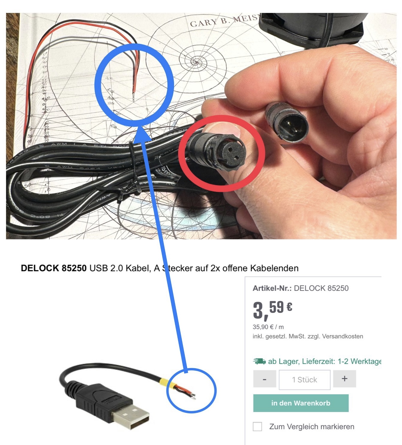 Kabel-Stecker-Elektrik-Frage