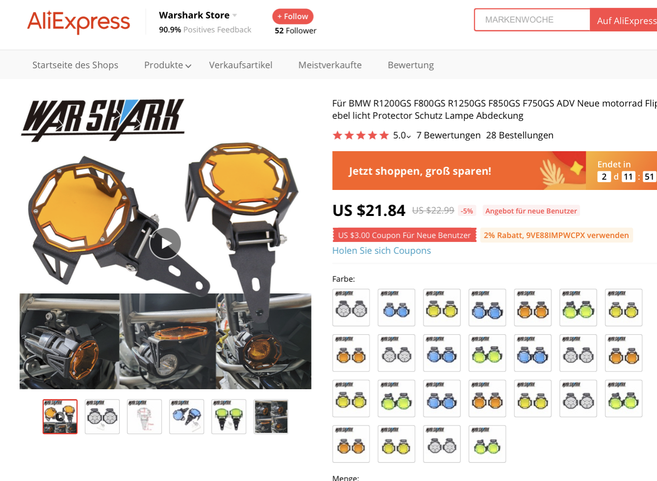 Für BMW R1200GS F800GS R1250GS F850GS F750GS ADV Neue motorrad Flipable Nebel licht Protector ...png