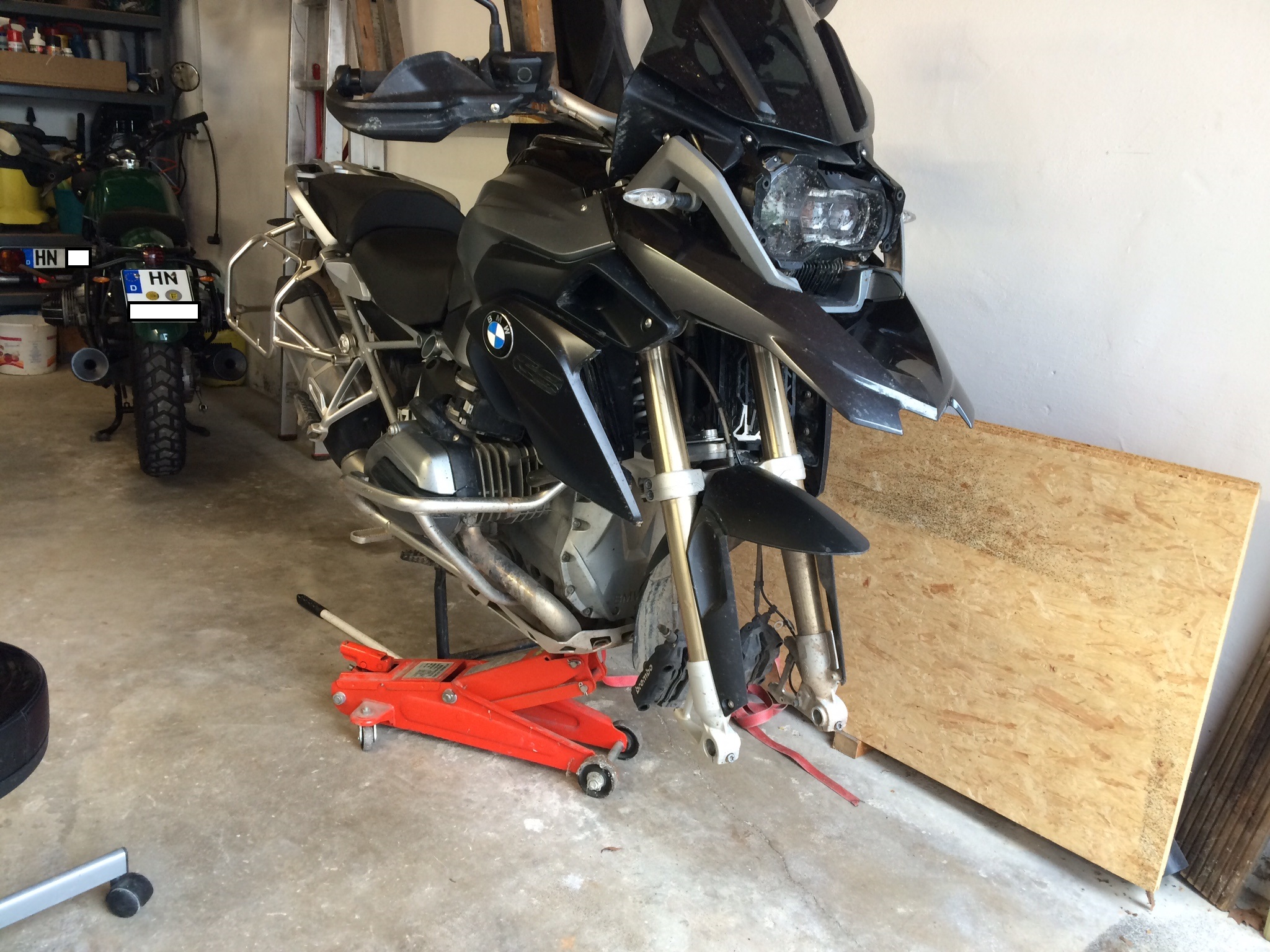 Motorrad-Vorderrad schnell ausbauen