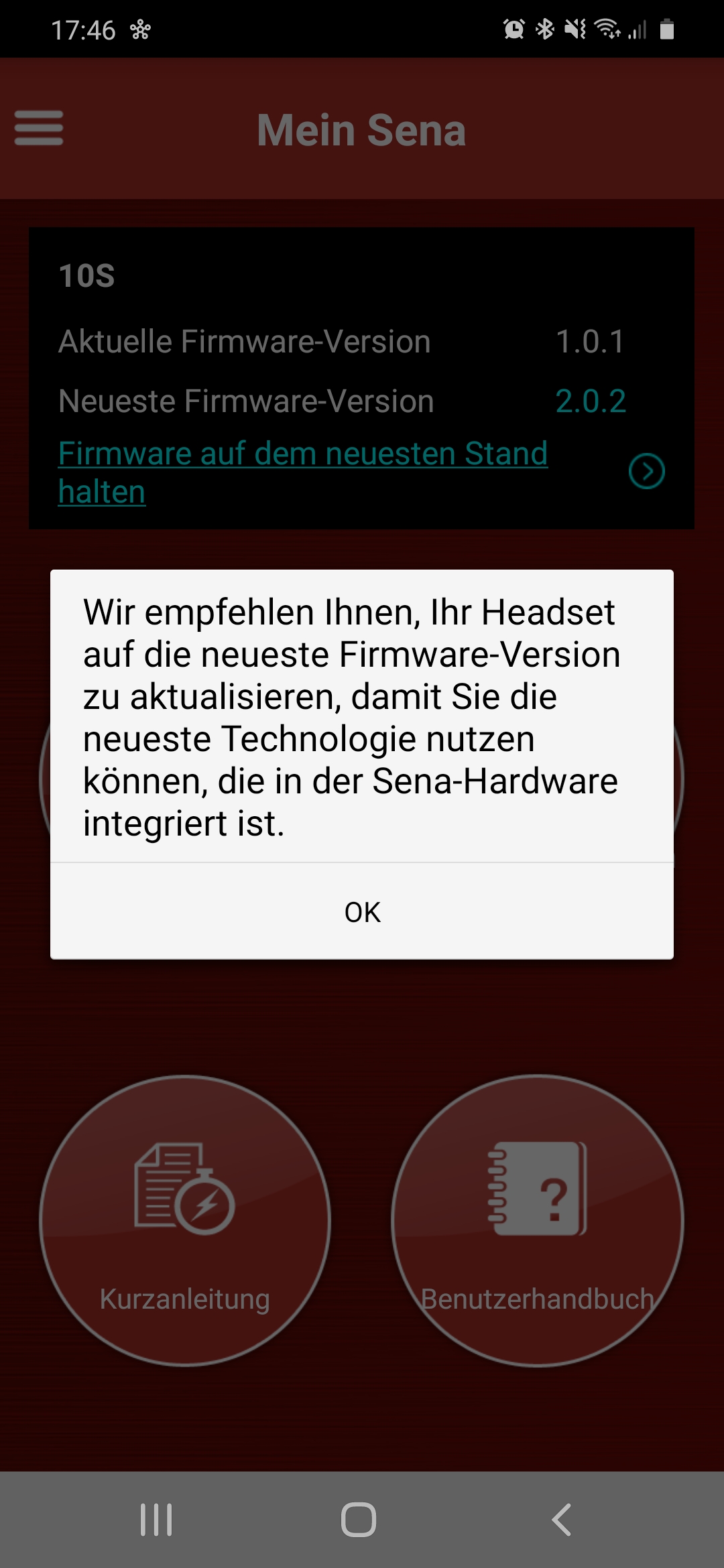 Sena 10S Firmware UPDATE?