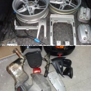 R 1100 GS Original-Teile ins Archiv, Umbau-Teile zum Glas-Perl´n und Pulvern