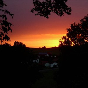 Sonnenuntergang im Bayr. Wald