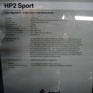 2008er Modell HP2 Sport