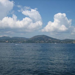 Blick auf die Bucht vor St. Tropez