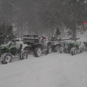 Lenggries mit dem Kawasaki Quad KFX 700 V2 im Schnee ... endgeil ;-))) 01/2004