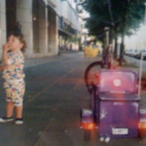 positionsfahne ,rücklichter und kind ...feix