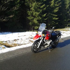 Es war zwar etwas frisch am 29.12., aber ich musste ja meine neuen Zusatzlicher ausführen ...