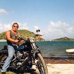Wenn es nicht anders geht, dann auch Harley: St.-Martin/Karibik