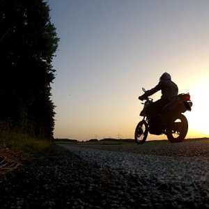 Sonnenuntergang Burg Hornberg