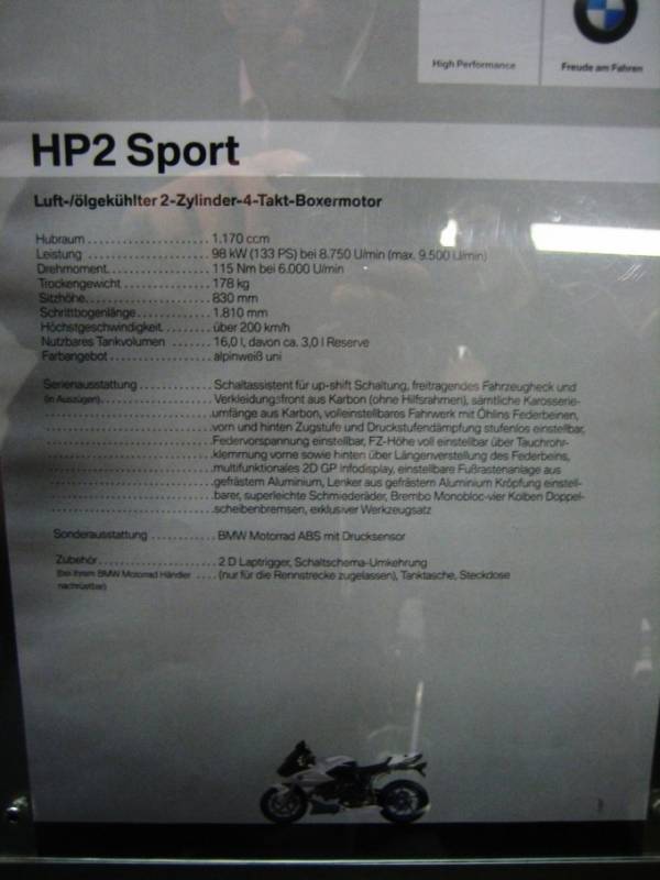 2008er Modell HP2 Sport