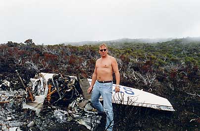 Absturz mit unserer Piper P 28 am Vulkan der Insel Réunion, 9.10.1997