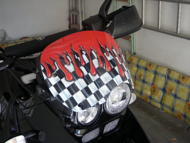 Airbrush - Stirnabdeckung