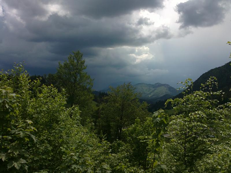 Am Ochssattel mit Bick in Höllental