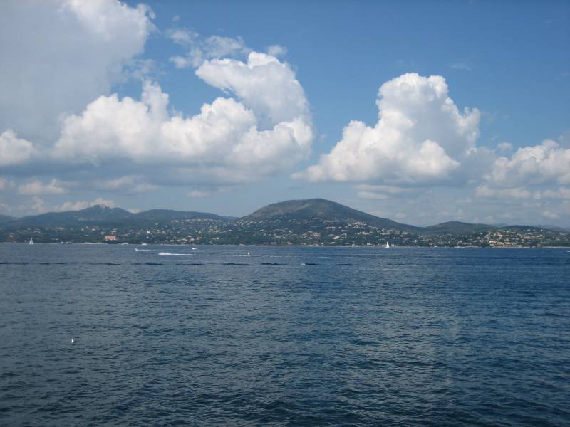 Blick auf die Bucht vor St. Tropez