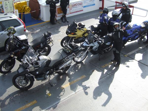 erste Ausfahrt mit den neuen Mopeds: GSA MÜ 
und F650 GS Twin 08/2008