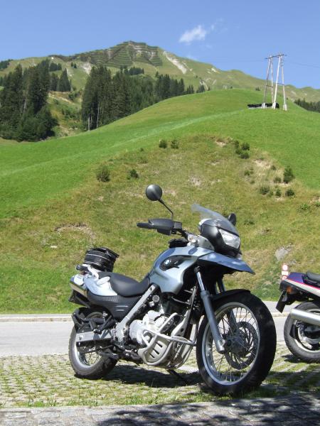 Heidis erstes Kälbchen am Flexenpass 08/2007