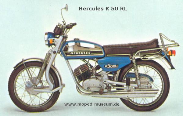 Hercules K 50 Rl  Bj. 1974
gefahren 1977-1978  km: ?