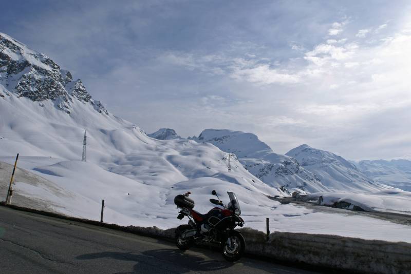 Julierpass April 2009