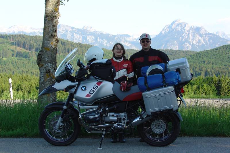 Meine Groe darf schon mitfahren.