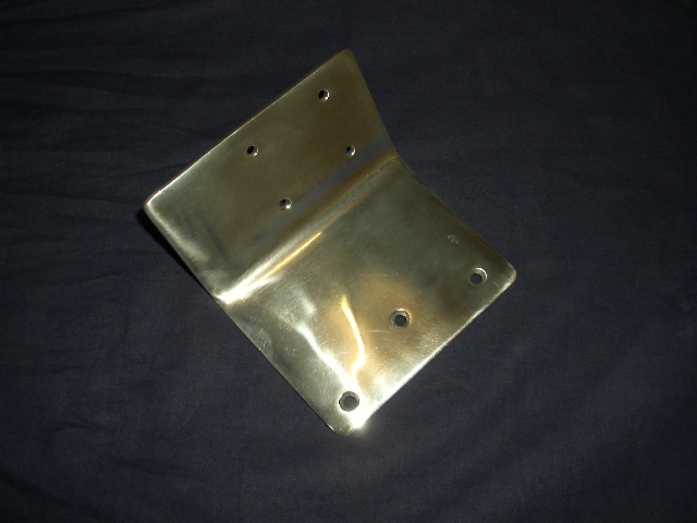 Navihalterung - Eigenbau - Alu poliert