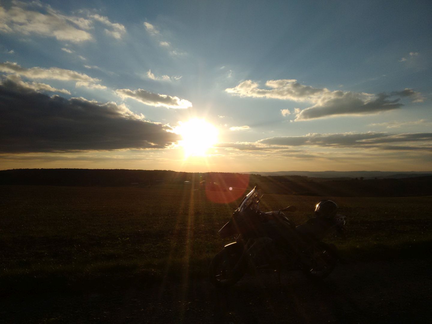 Sonnenuntergang im Oktober