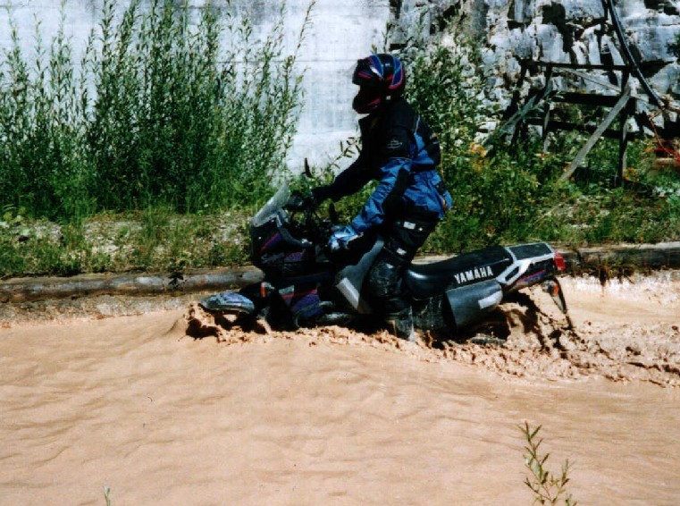 Waschstrasse fr Motorrder