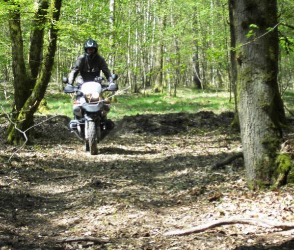 wenig später in den Ardennen - wieder flüssigere Fahrt