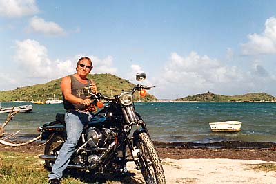Wenn es nicht anders geht, dann auch Harley: St.-Martin/Karibik