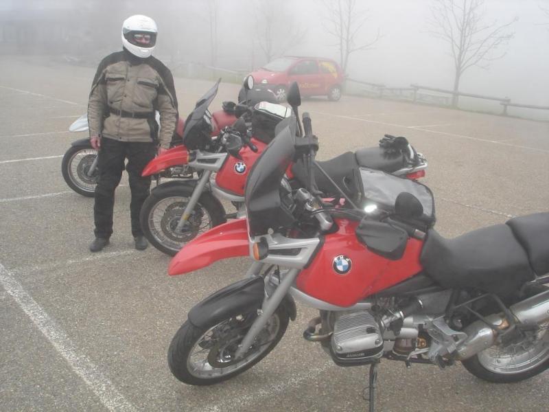 zwei rote im Nebel    Kandel 2 Mai 2013